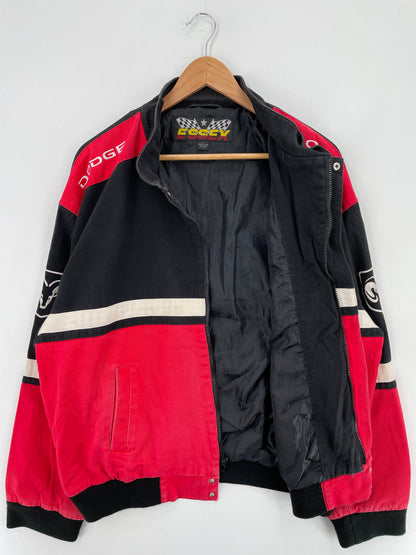Vintage DODGE MOTORSPORTS Size L Racing Jacket / E606