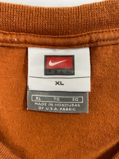00' NIKE TEXAS LONGHORNS Size XL Vintage College T-Shirts / A2379