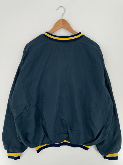 90’w MICHIGAN Size XL College Nylon Jacket / A2530