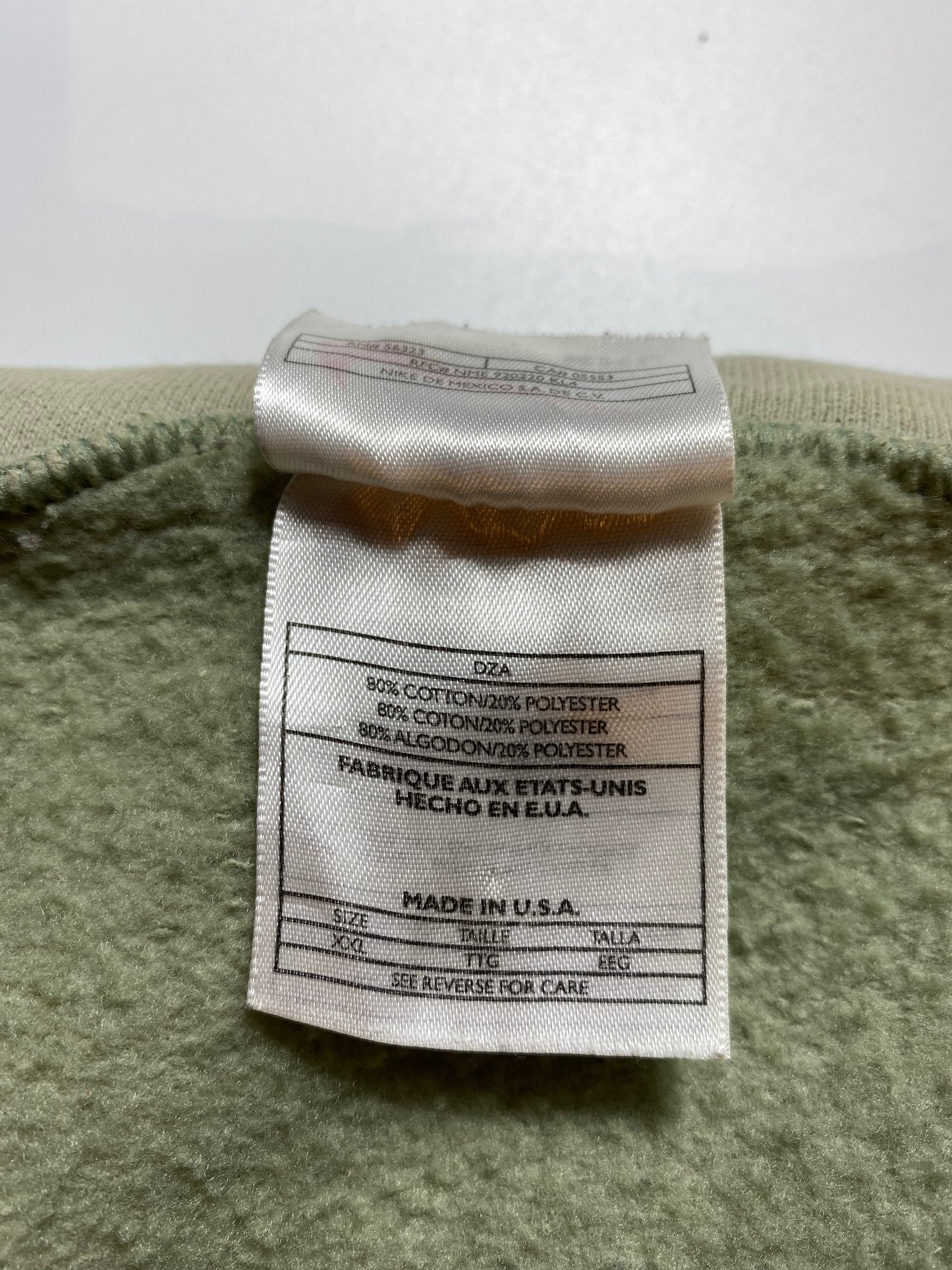 90's NIKE CENTER SWOOSH Made in USA Size XXL Vintage Hoodie Sweat-shirt / A689