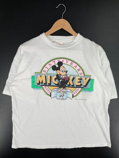 90’s DISNEY MICKEY Size L Vintage T-Shirts / A4064