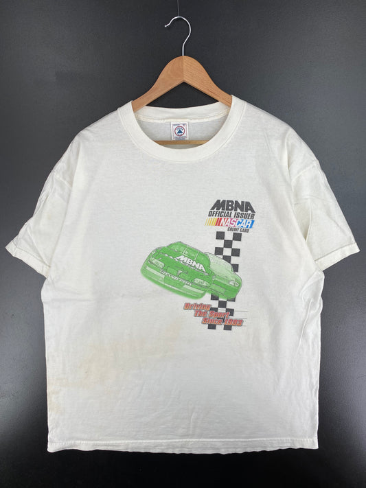 1999 NASCAR MBNA Size XL Vintage Racing T-shirt / A578