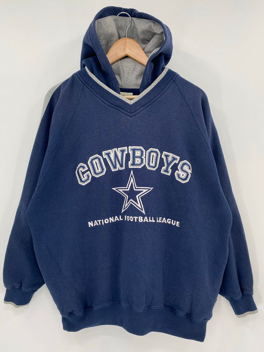 90’s DALLAS COWBOYS Size L Vintage NFL Hoodie Sweat-Shirts/ K6866