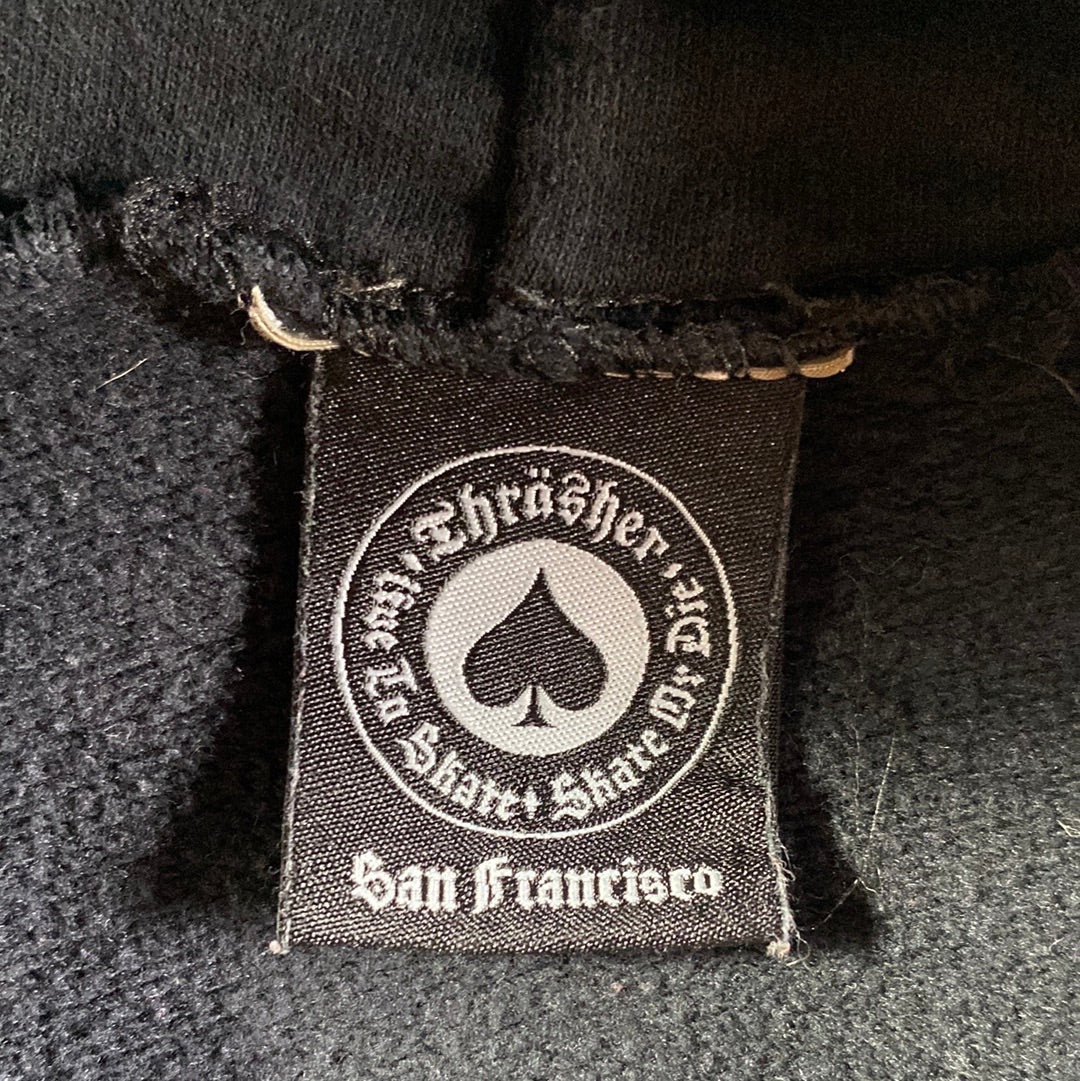 Vintage THRASHER Size L Hoodie Sweat-Shirts / A8130