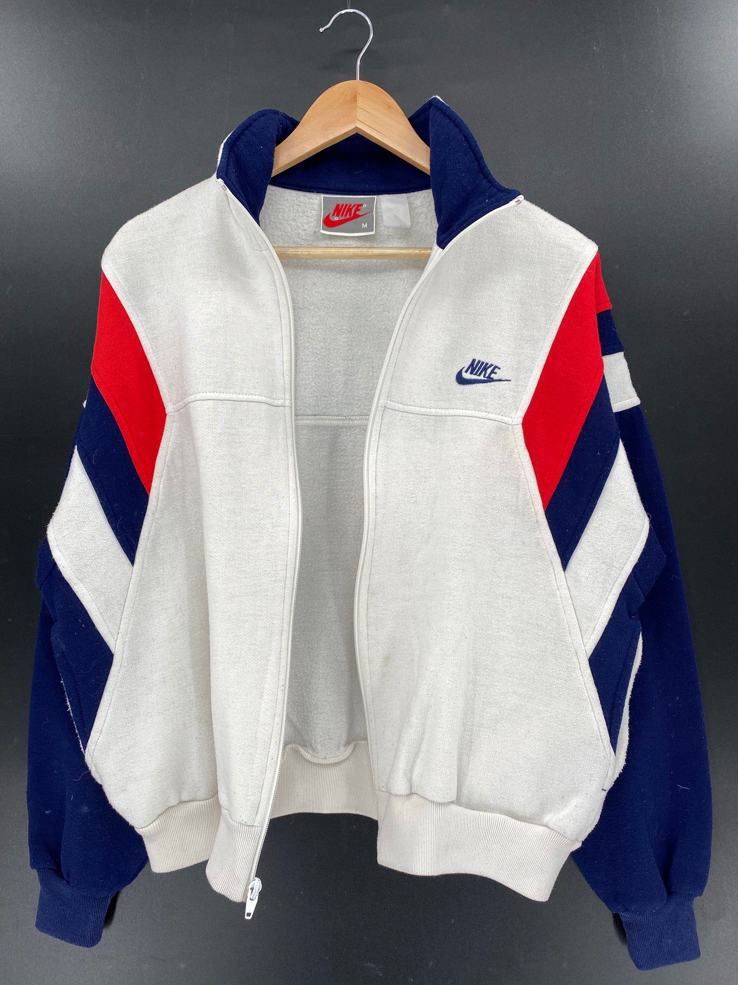 90's NIKE SILVER TAG Size M Vintage Zip-up Jacket  / K6079