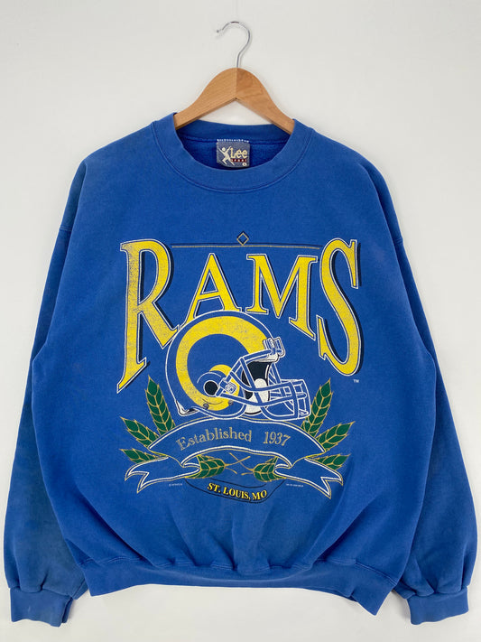 1995 ST. LOUIS RAMS Made in USA Size L Vintage NFL Sweat-shirt / A768