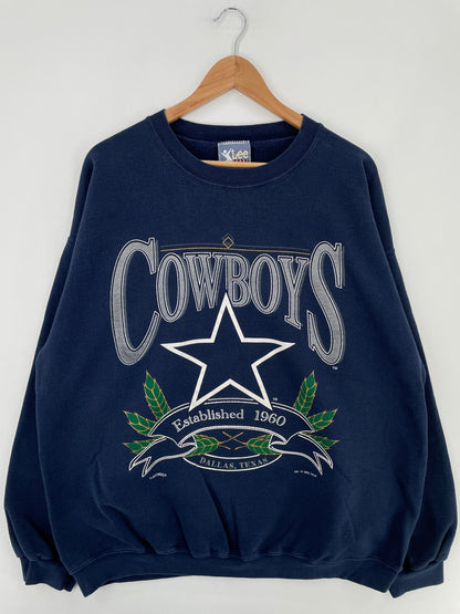 1995 DALLAS COWBOYS Made in USA Size XL Vintage NFL Sweat-Shirt / E1516S