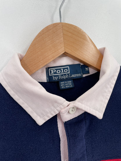 90's POLO RALPH LAUREN Size M Vintage Rugby Shirt / E2675R