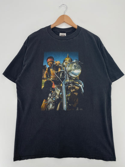90's JIMI HENDRIX Size XL Vintage Music T-Shirt / A3511