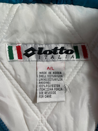 Vintage LOTTO Size L Padded Nylon Jacket / E858