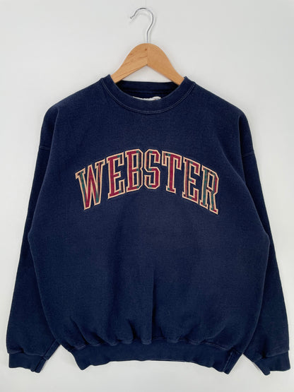 90's LOS ANGELES WEBSTER Made in USA Size L Vintage College Sweat-Shirt / E3509S