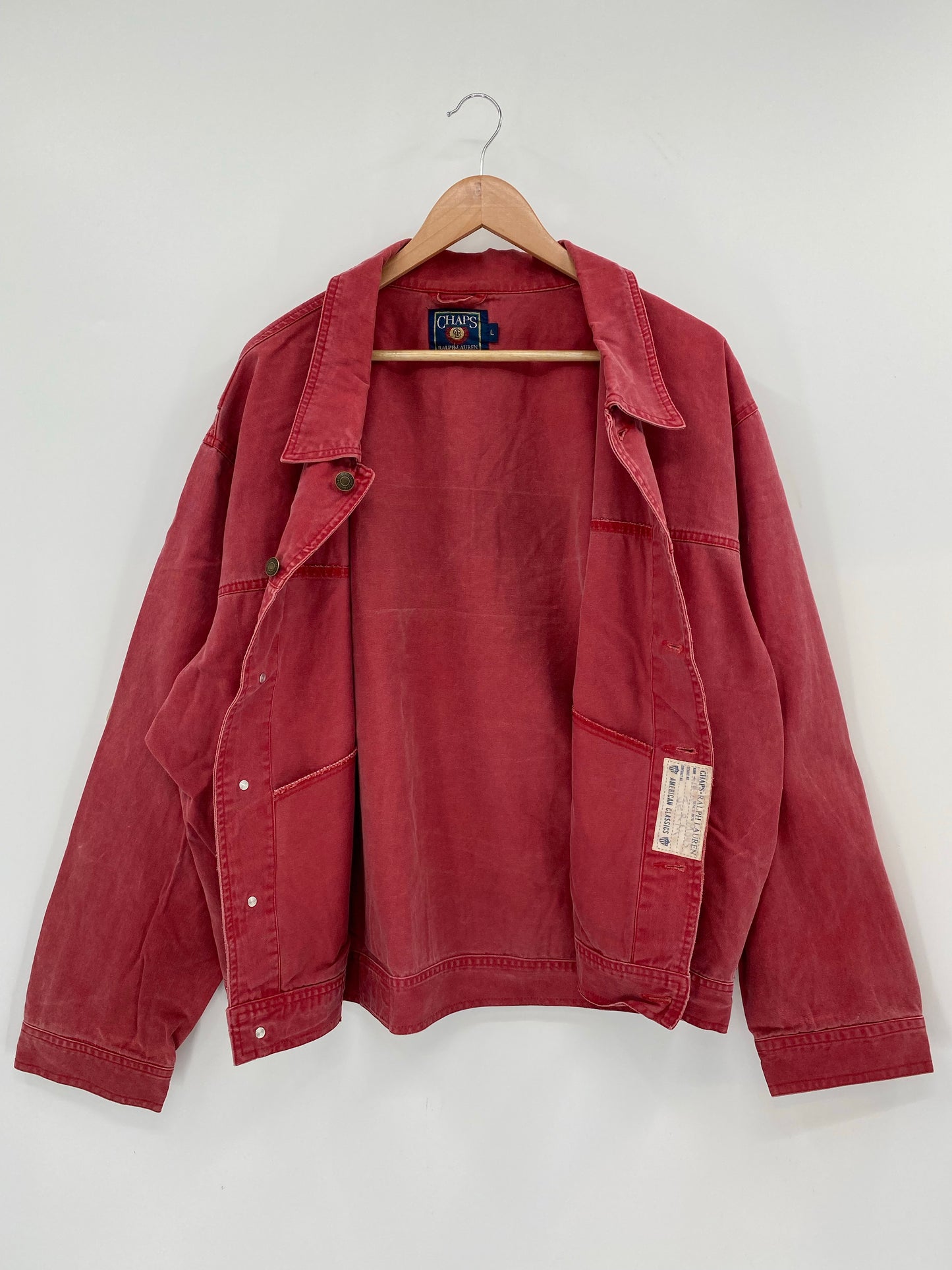 90’s CHAPS RALPH LAUREN Size L Vintage Denim Jacket / K6681
