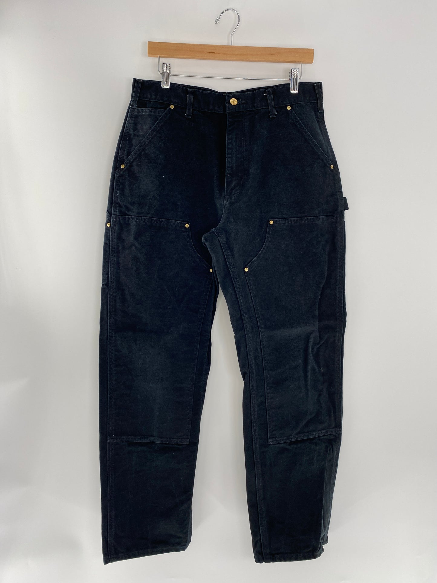 Vintage CARHARTT Size W34xL30 Made in USA Double Knee Duck Pants / E243