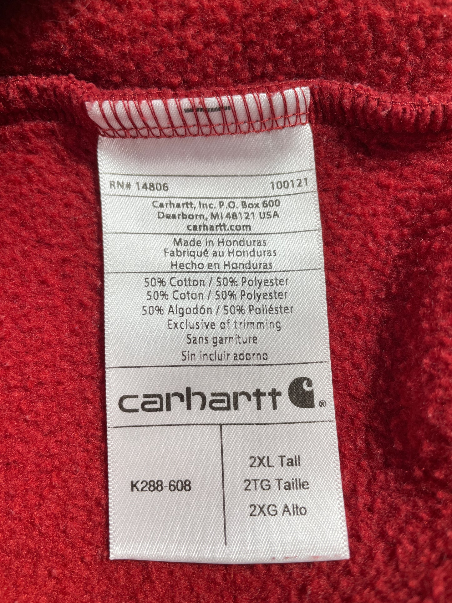 Vintage CARHARTT Size XXL Hoodie Sweat-Shirt / E3062S