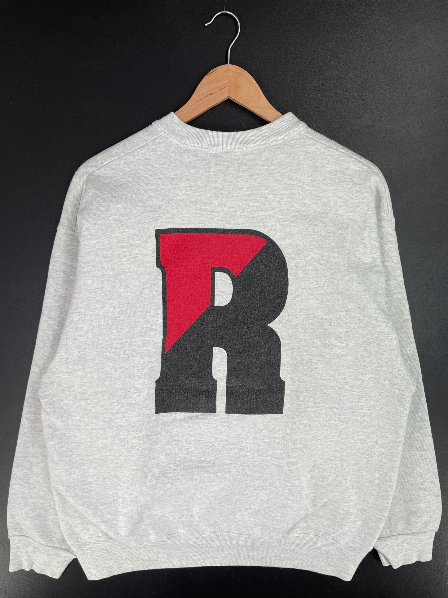 90's NEW JERSEY RUTGERS UNIVERSITY Made in USA Size L Vintage College Sweat-shirt / A9968