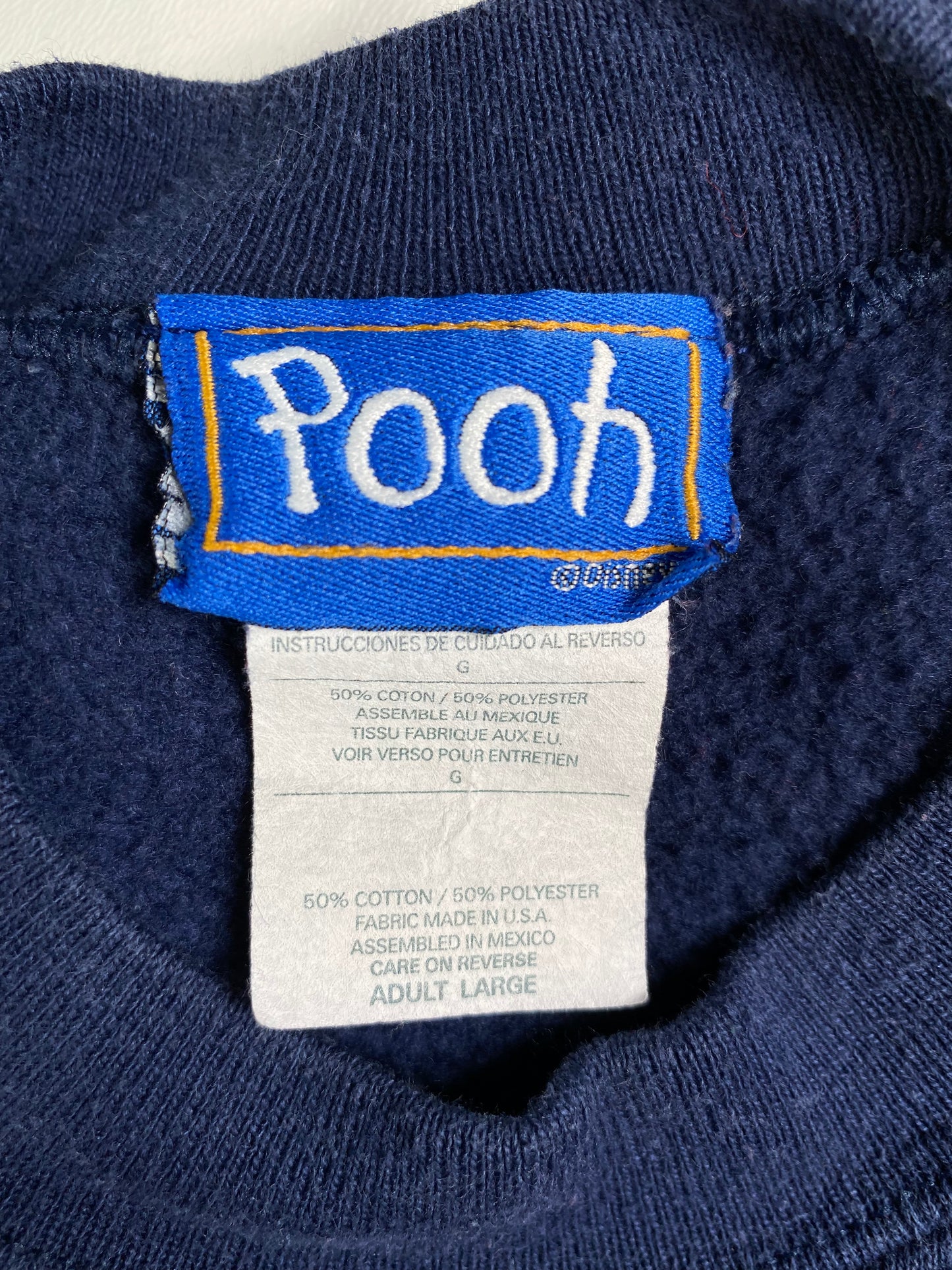 90's DISNEY POOH Size L Vintage Sweat-shirt / A3128