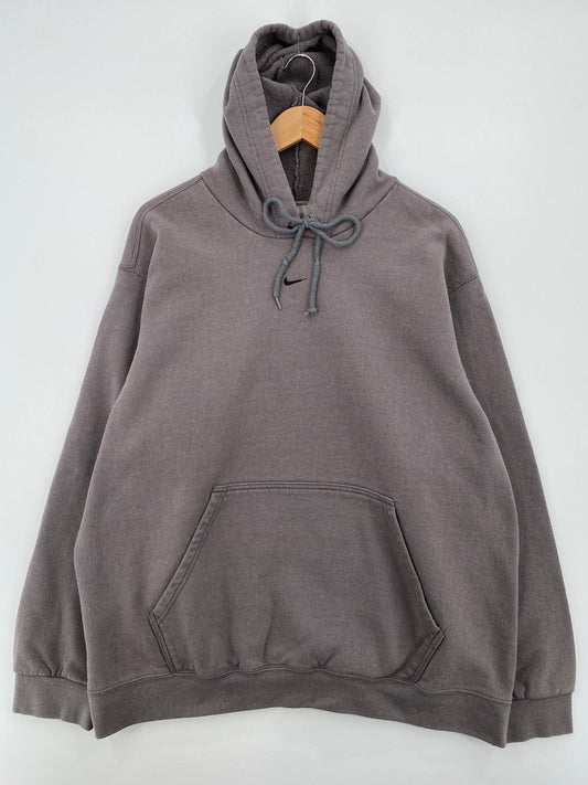 90’s NIKE CENTER SWOOSH Size XL Vintage Hoodie Sweat-Shirt / A8190