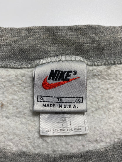 90’s NIKE ILLINOIS FOOTBALL Size XL Vintage College Sweat-shirt / K6211