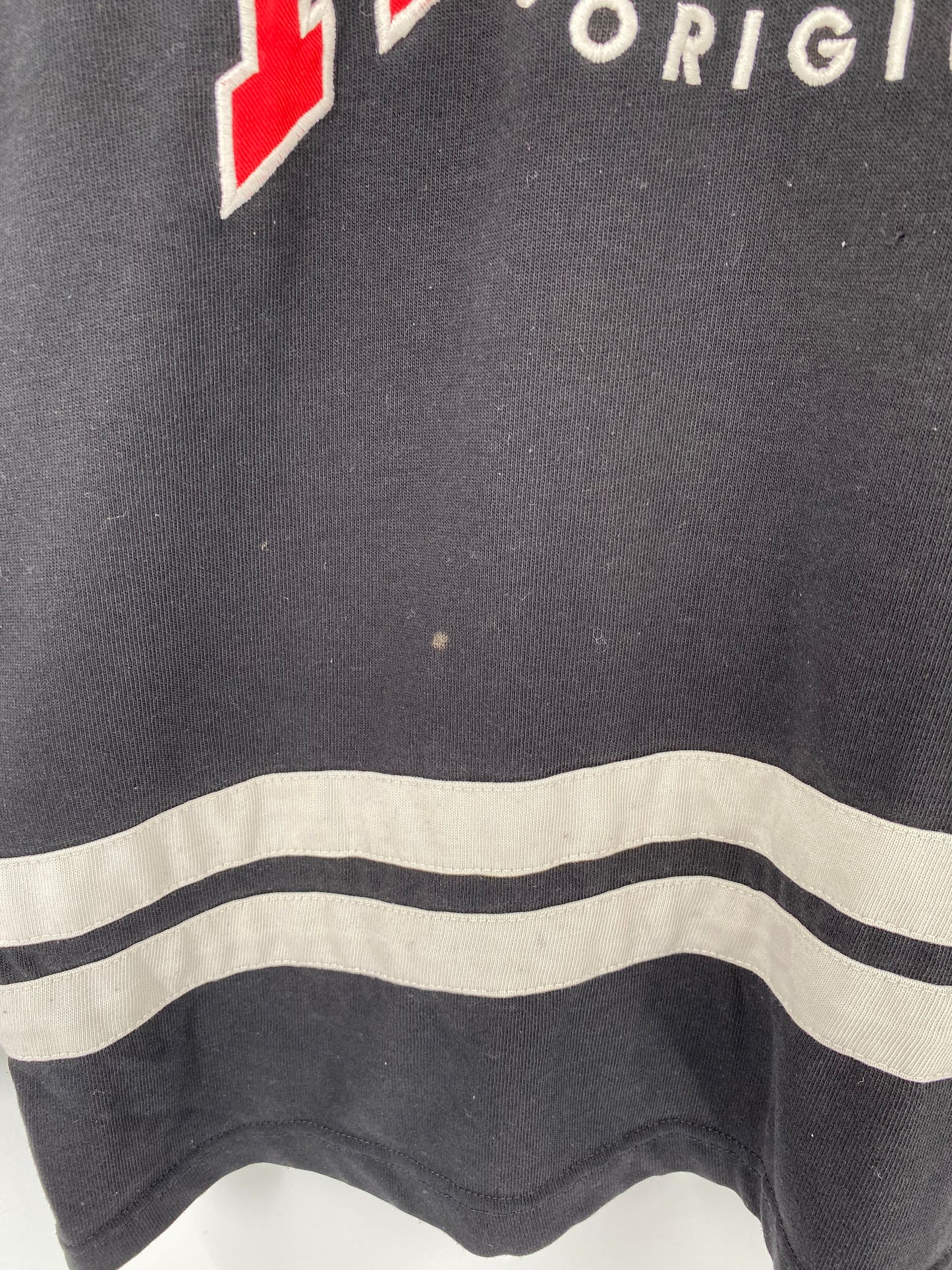 90’s DISNEY MICKEY Size L Vintage Hockey Long Sleeve T-shirt / K4409