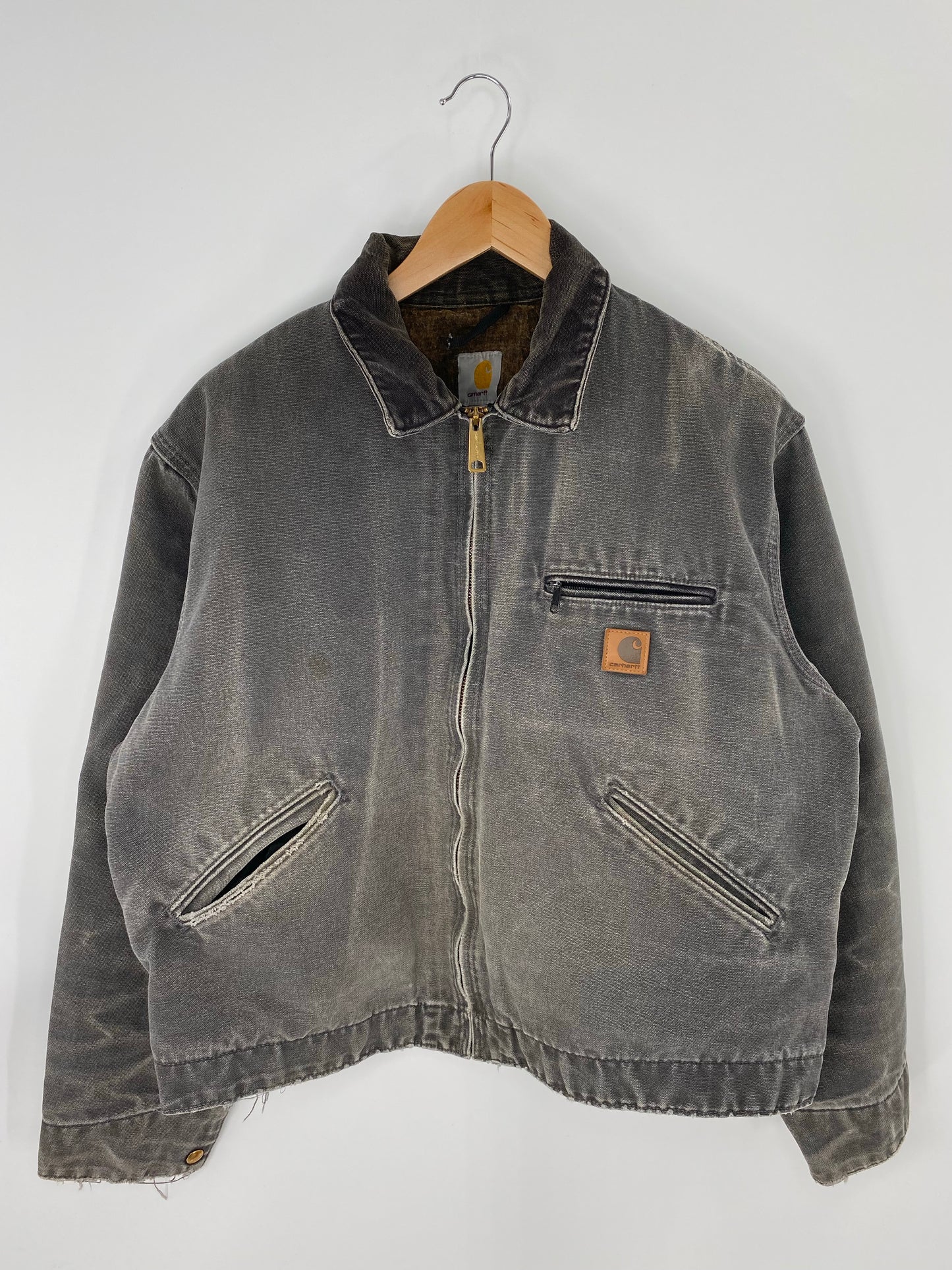 Vintage CARHARTT Size L Zip Up Sweat-shirt Jacket / K8266