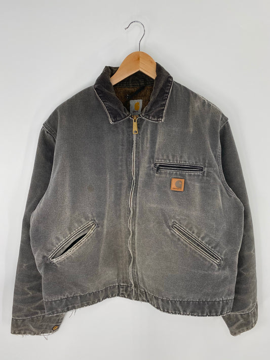 Vintage CARHARTT Size L Zip Up Sweat-shirt Jacket / K8266