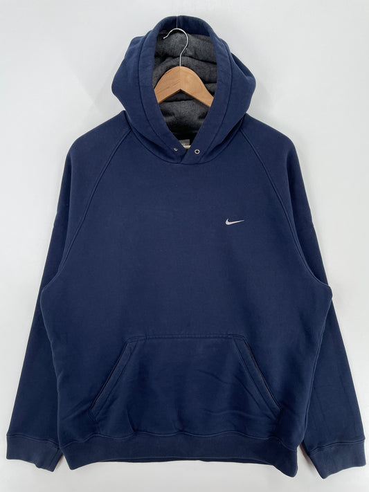 00' NIKE MINI SWOOSH Size L Vintage Hoodie Sweat-shirt / A4261