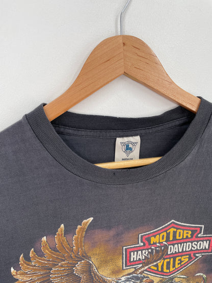 90's HARLEY DAVIDSON Made in USA Size M Vintage T-Shirt / E4879T
