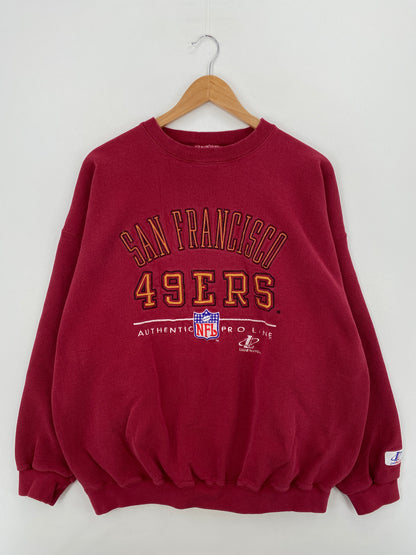 90's SAN FRANCISCO 49ERS Made in USA Size XL Vintage NFL Sweat-Shirt / A6481