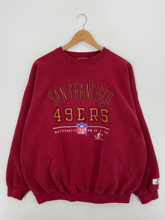 90's SAN FRANCISCO 49ERS Made in USA Size XL Vintage NFL Sweat-Shirt / A6481