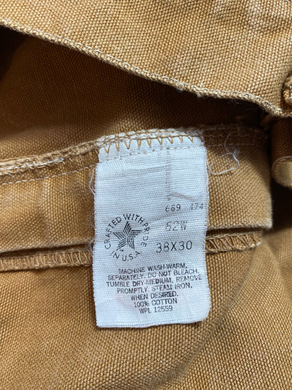 Vintage CARHARTT Made in USA Size W37xL28 Vintage Double Knee Duck Pants / A3602