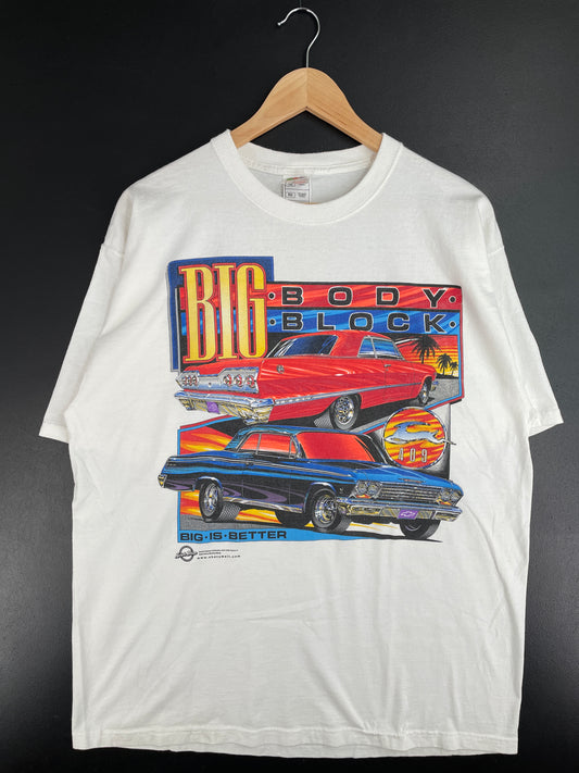 Vintage BIG BODY BLOCK Size XL Racing T-Shirt / E1116