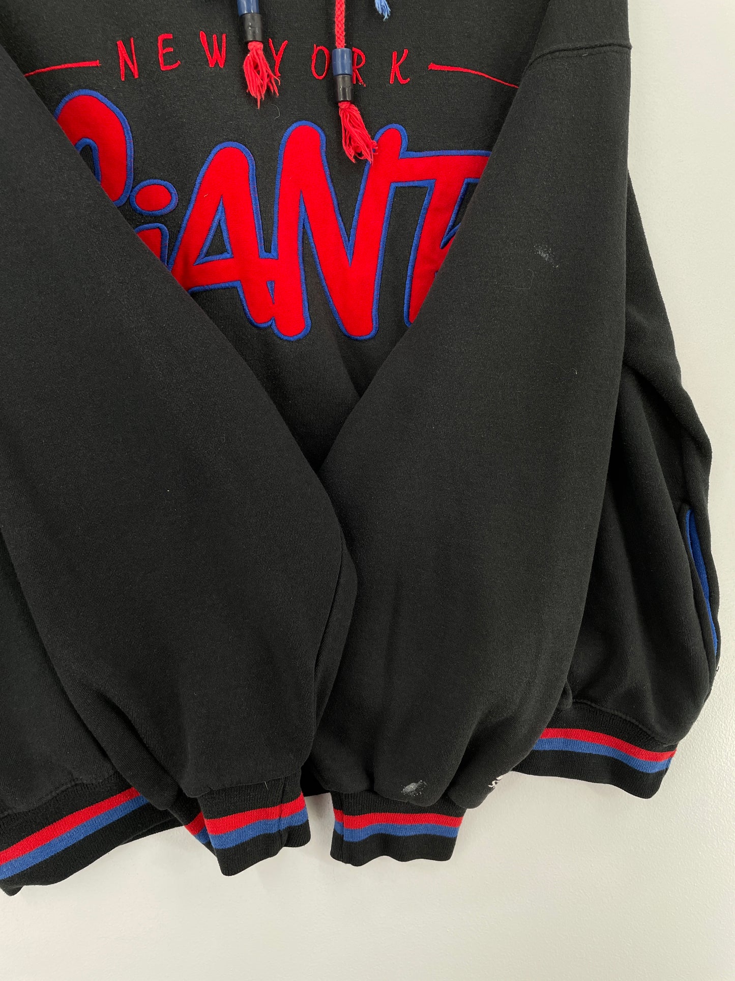 90’s STARTER x NEW YORK GIANTS Size L NFL Double Hoodie Sweat-Shirt / A9766