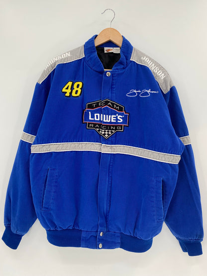 00' LOWE'S RACING Size L Vintage Racing Nylon Jacket / K4981