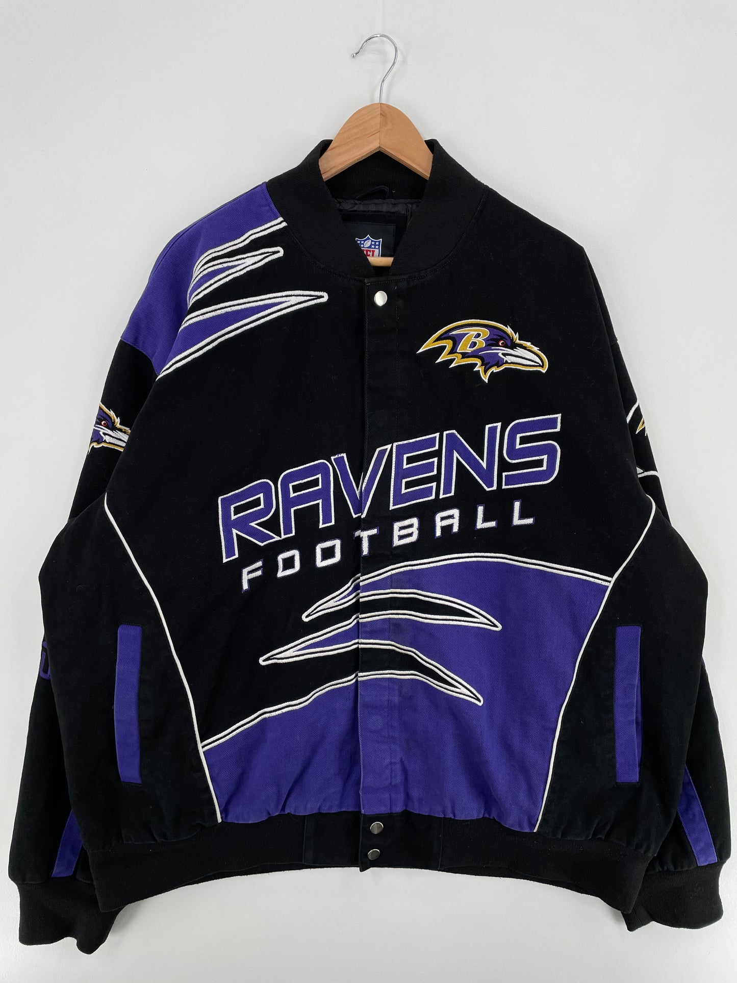 Vintage BALTIMORE RAVENS Size XXXL NFL Racing Jacket / E861