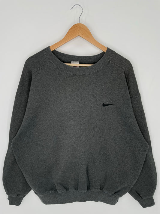 90's NIKE MINI SWOOSH Made in USA Size M Vintage Sweat-shirt / K9006