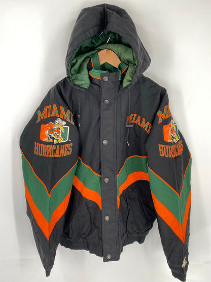 Vintage STARTER x MIAMI HURRICANES Size M Nylon Padded Jacket  / K8338