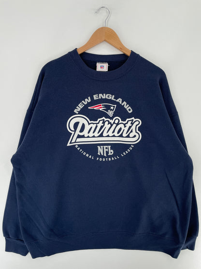 Vintage NEW ENGLAND PATRIOTS Size Approx.XXL Vintage NFL Sweat-shirt / E5407S