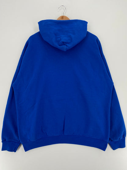 90s LOS ANGELES RAMS Made in USA Size XL Vintage NFL Hoodie Sweat-shirt / A2288