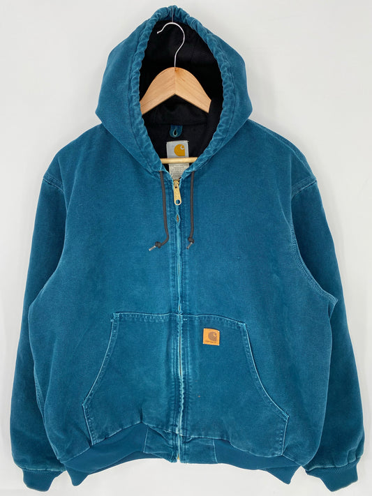 Vintage CARHARTT Size L Zip-up Hoodie Sweat-shirt Jacket / K7986