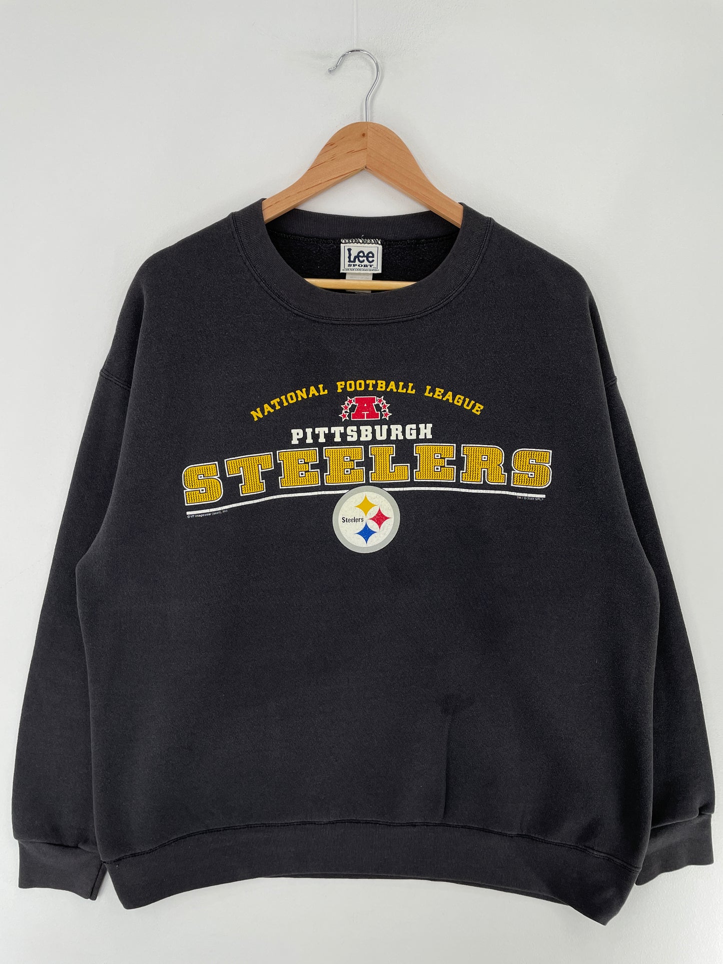 2001 PITTSBURGH STEELERS Size L Vintage NFL Sweat-Shirt / E5748S