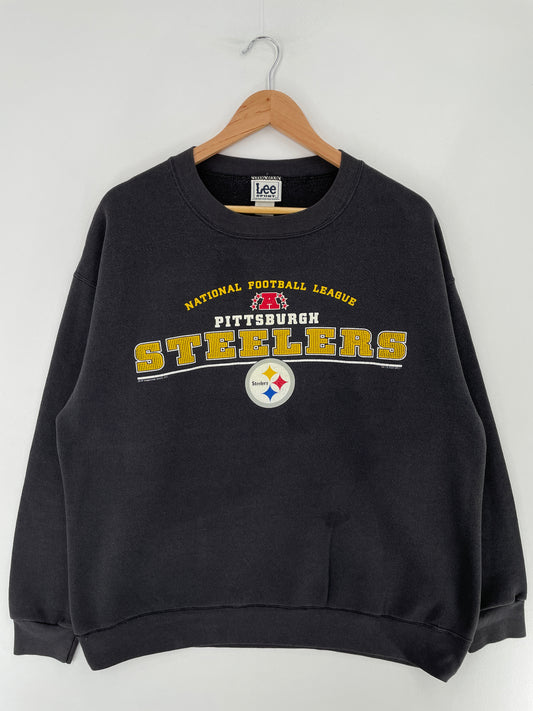 2001 PITTSBURGH STEELERS Size L Vintage NFL Sweat-Shirt / E5748S