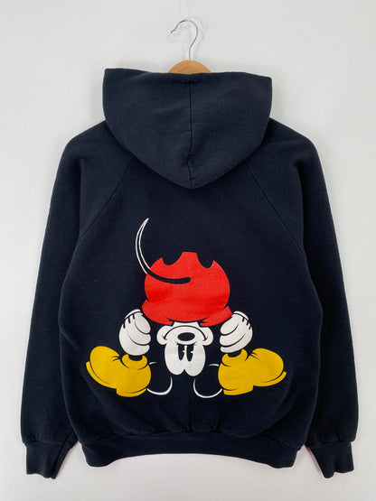 90's  DISNEY MICKEY Made in USA Size L Vintage Hoodie Sweat-shirt / A9590