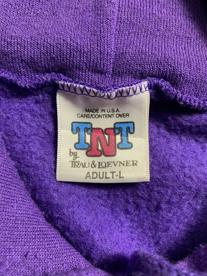 90's KANSAS STATE WILDCATS Made in USA Size L Vintage College Hoodie Sweat-Shirt / E6162S