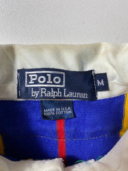 90's POLO RALPH LAUREN Size M Vintage Rugby-Shirt / E413