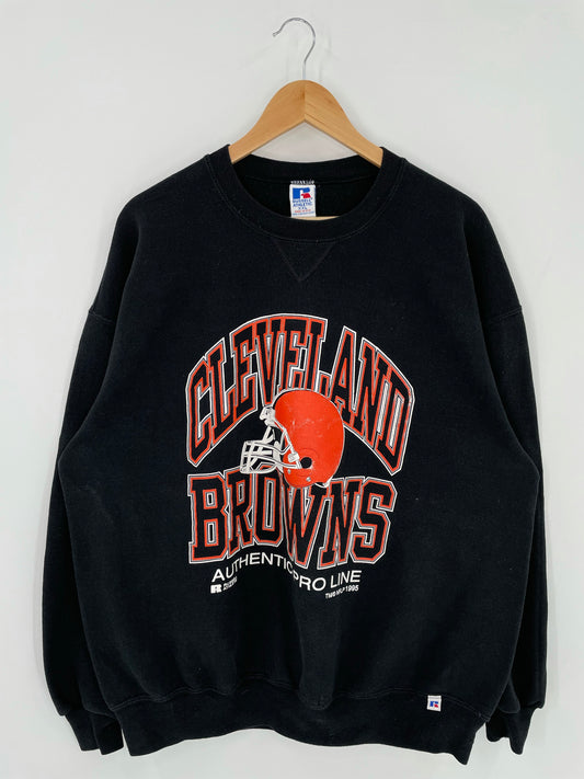 1995' CLEVELAND BROWNS Made in USA Size XXL Vintage NFL Sweat-shirt / K5315
