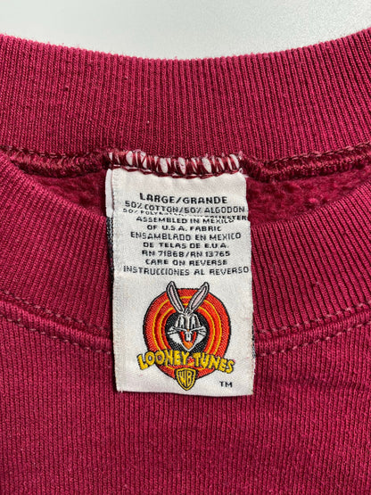 90’s LOONEY TUNES TAZ Size L Vintage Sweat-shirt / K7035
