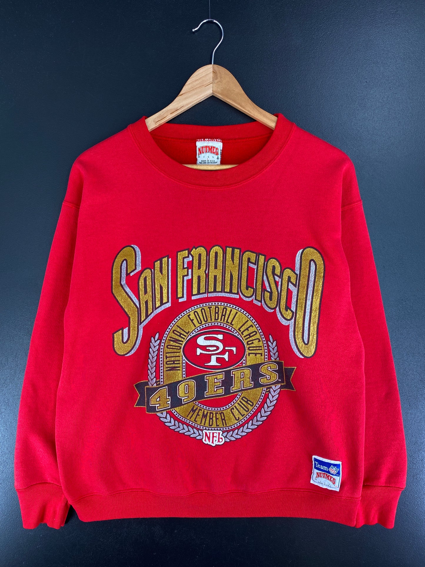 90's SAN FRANCISCO 49ERS Made in USA Size L Vintage NFL Sweat-Shirt / A5400