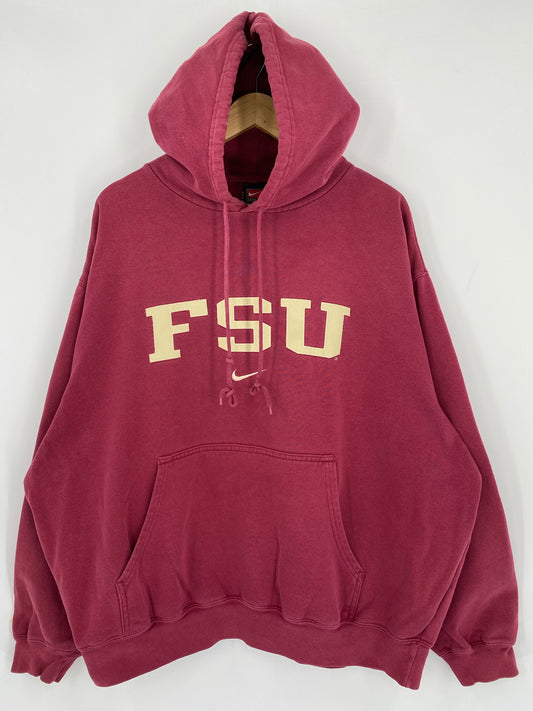 00’ NIKE FLORIDA STATE UNIVERSITY Size XL Vintage Hoodie Sweat Shirts/ K5087