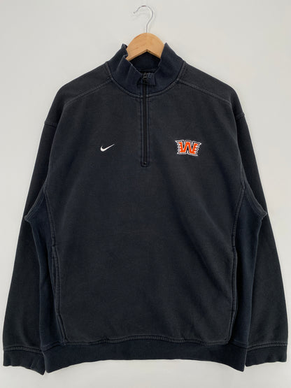 Vintage NIKE WASHINGTON Size M Vintage College Half Zip Sweat-Shirt / A4026