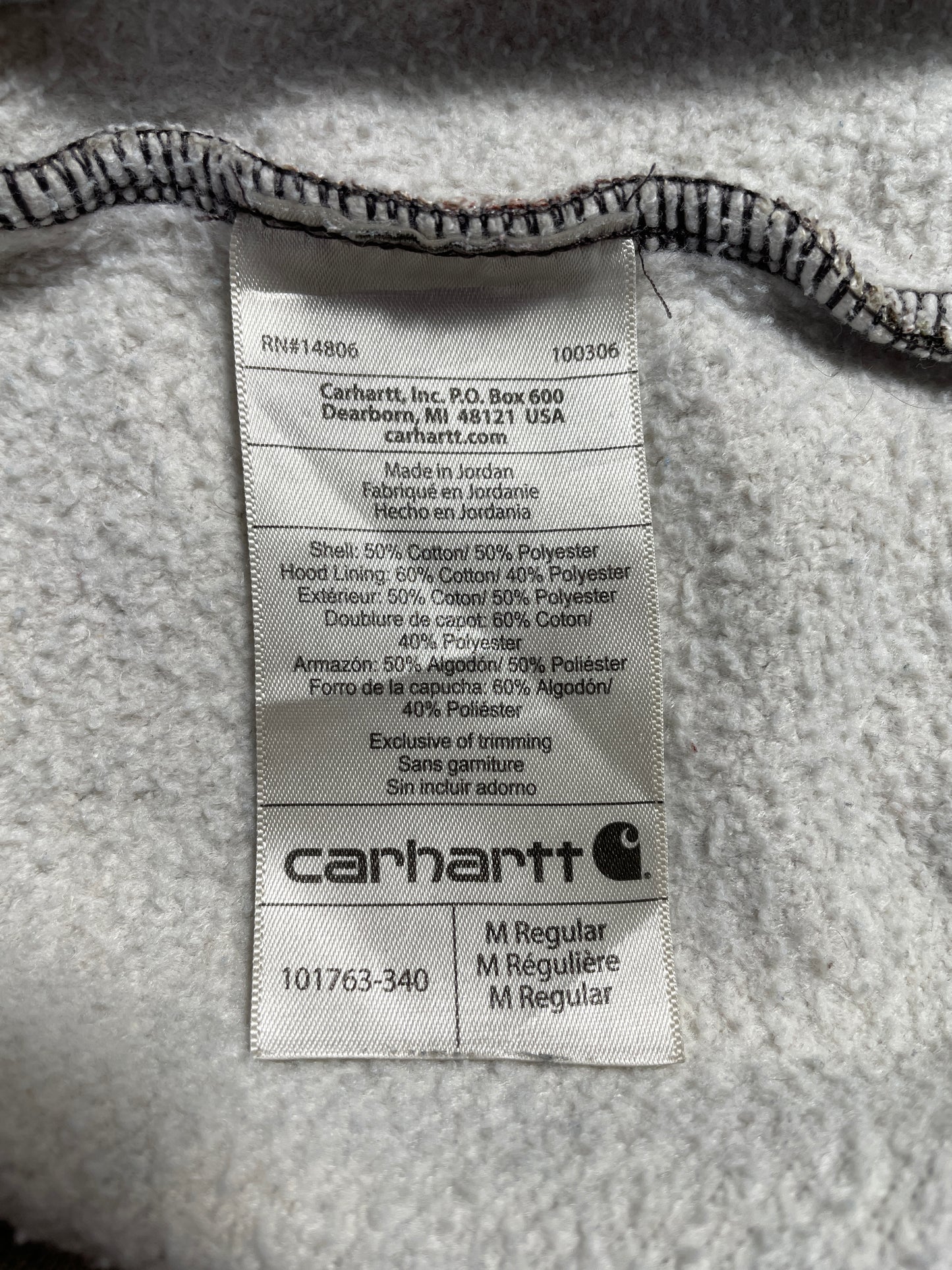 Vintage CARHARTT Size M Hoodie Sweat-Shirt / E3990S